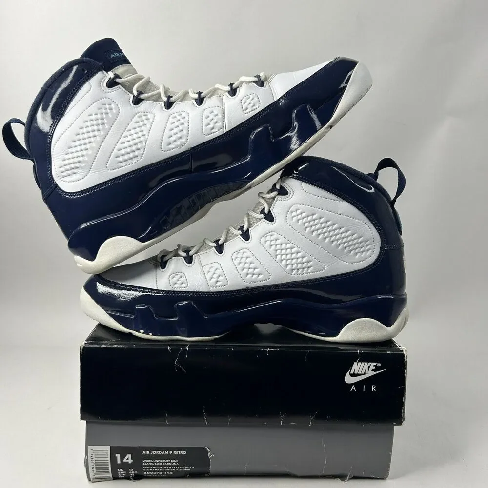 Nike Shoes Air Jordan 9 Retro OG “UNC/Pearl Blue” 2024